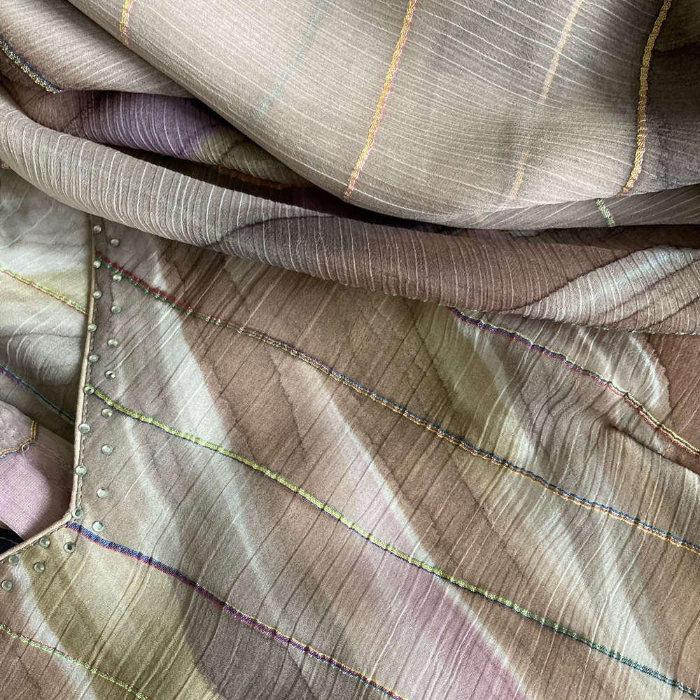 Beautiful lavender and blue Indian Salwar.